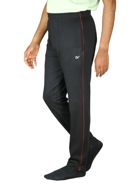 Male Full Length Black Track Pant