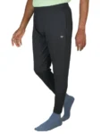 BLACK 4-way Lycra Ankle fit Track Pants